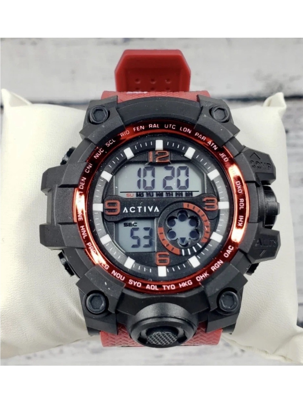 Activa Endurance X Invicta Men’s Digital Watch - 54.5mm. Red 🔥 NIB W/Warranty